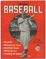 UNIQUE 1946 NEGRO BASEBALL YEARBOOK WITH JACKIE ROBINSON ON COVER AND OTHER HOFERS INSIDE