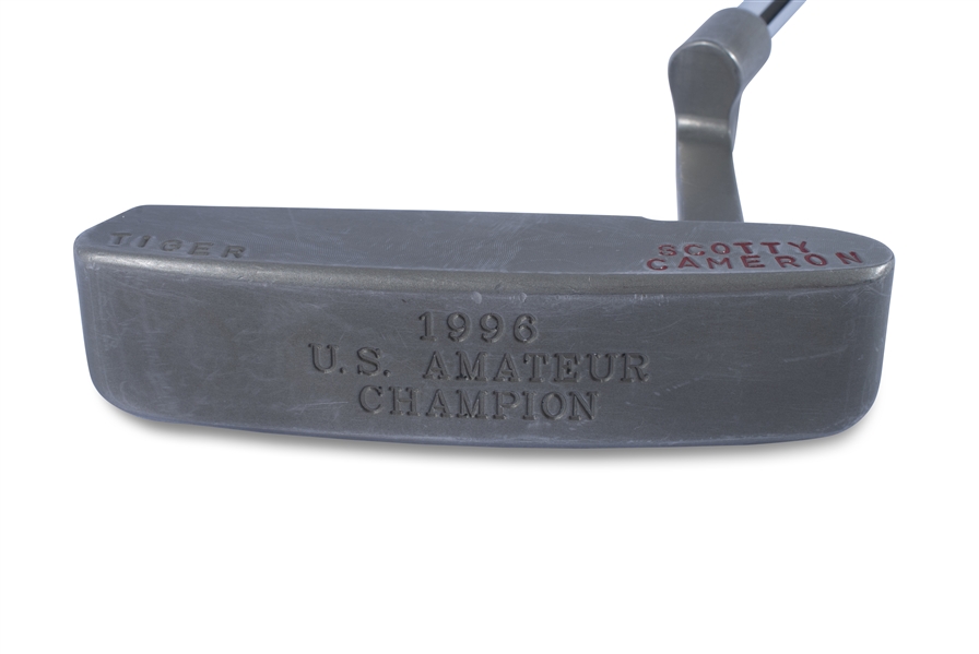 TIGER WOODS PERSONAL 1996 US AMATEUR CHAMPION SCOTTY CAMERON NEWPORT PUTTER - FIRST VICTORY PUTTER EVER CREATED FOR TIGER WOODS! (SCOTTY CAMERON LETTER OF PROVENANCE)