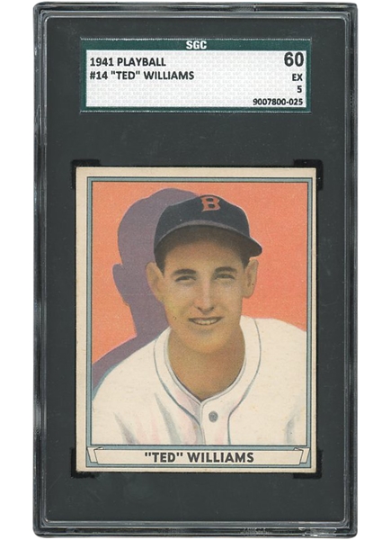 1941 PLAY BALL #14 TED WILLIAMS - SGC EX 5