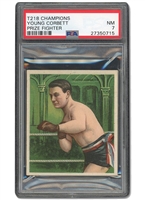1910 T218 CHAMPIONS PRIZE FIGHTER YOUNG CORBETT - PSA NM 7