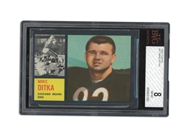 1962 TOPPS #17 MIKE DITKA - BGS NM-MT 8
