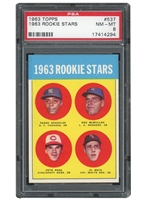 1963 TOPPS #537 ROOKIE STARS PETE ROSE - PSA NM-MT 8