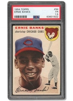 1954 TOPPS #94 ERNIE BANKS CHICAGO CUBS ROOKIE CARD - PSA FR 1.5