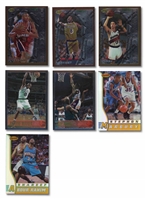 GROUP OF (7) 1996 BASKETBALL ROOKIE CARDS - INCL. FINEST KOBE, IVERSON & NASH (CANADA 150) - PRESENT AS NM OR BETTER