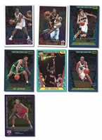 GROUP OF (7) 2000-03 BASKETBALL ROOKIE CARDS - INCL. 2003 TOPPS CHROME WADE AND BOSH (CANADA 150) - PRESENT AS NM OR BETTER