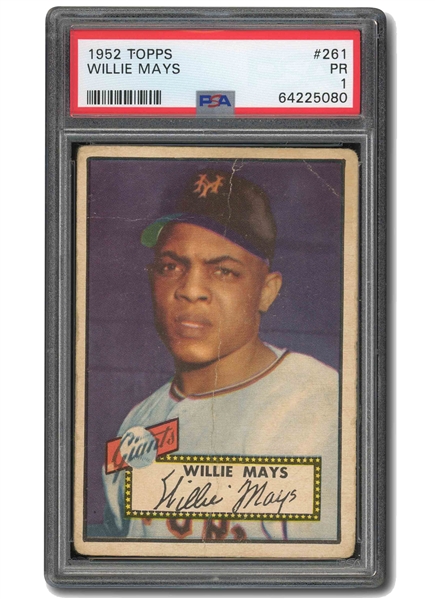 1952 TOPPS #261 WILLIE MAYS - PSA POOR 1