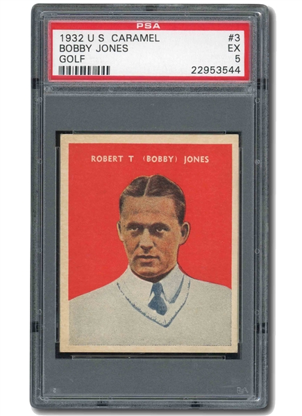 1932 U.S. CARAMEL #3 BOBBY JONES - PSA EX 5