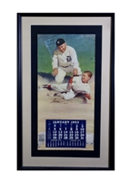 1953 TY COBB AUTOGRAPHED ADVERTISING CALENDAR - ONLY KNOWN SIGNED EXAMPLE! (BECKETT LOA)
