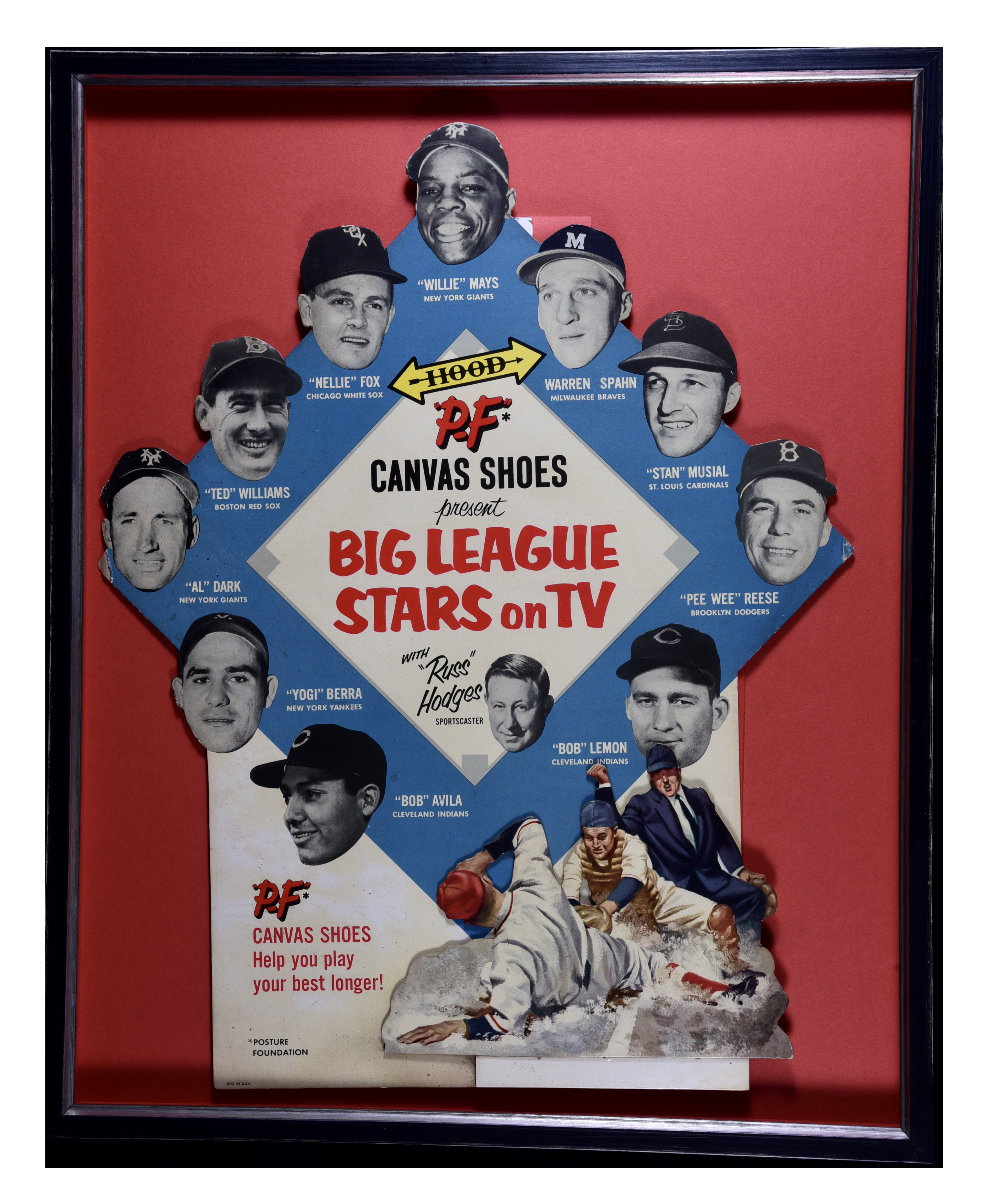 St Louis Cardinals 1953 Program Poster #1, Vintage Memorabilia