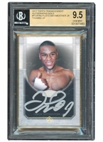 2017 TOPPS TRANSCENDENT FRAMED AUTOGRAPH #FMJ FLOYD MAYWEATHER (THUMBS UP) 1/1 - BGS GEM MINT 9.5