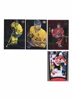 GROUP OF (4) 1998 HOCKEY ROOKIES - UD SP AUTHENTIC #185 ELIAS; UD #234 ST. LOUIS; UD YOUNG GUNS #165 D. SEDIN, #166 H. SEDIN - PRESENT AS EX TO NM (CANADA 150)