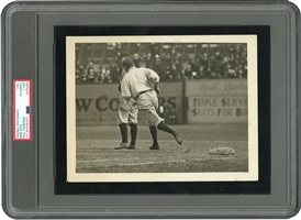 1920 BABE RUTH "FIRST LEG OF HOME RUN JOURNEY" (1ST SEASON WITH YANKS) ORIGINAL PHOTOGRAPH BY PAUL THOMPSON - PSA/DNA TYPE I