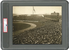 1923 GAME 1 WORLD SERIES ORIGINAL PHOTOGRAPH - STUNNING & HISTORIC VIEW OF THE FIRST WORLD SERIES EVER PLAYED AT YANKEE STADIUM! - PSA/DNA TYPE I