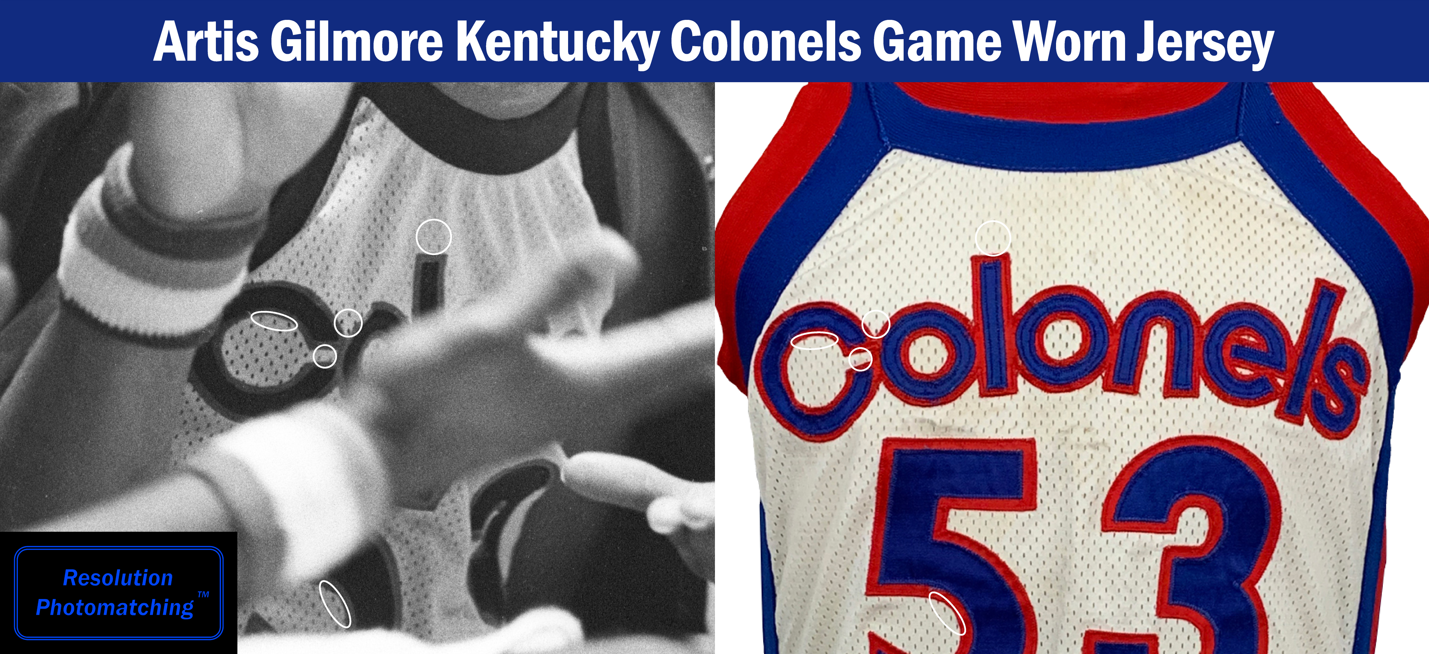 Kentucky Colonels Artis Gilmore Signed Blue Throwback Jersey w/72