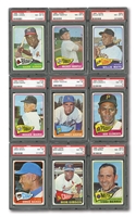 1965 TOPPS BASEBALL PSA GRADED COMPLETE SET WITH 8.02 SET RATING - CURRENTLY RANKED #12 ON PSA REGISTRY