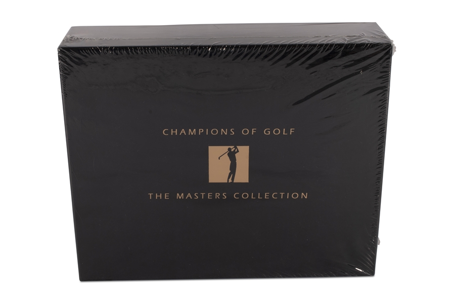 THE MASTERS COLLECTION 1934-1997 CHAMPIONS OF GOLF FULL SET IN ORIGINAL SEALED BOX - CARDS INCLUDE WOODS, PALMER, NICKLAUS, MANY OTHER GOLF LEGENDS 