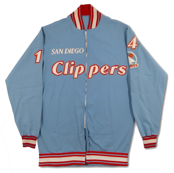 1979-80 LLOYD "WORLD" B. FREE SAN DIEGO CLIPPERS GAME WORN WARM-UP JACKET DATING TO HIS 30.2 PPG ALL-STAR SEASON (MEARS LOA)