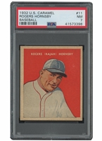 1932 US CARAMEL #11 ROGERS HORNSBY - PSA NM 7