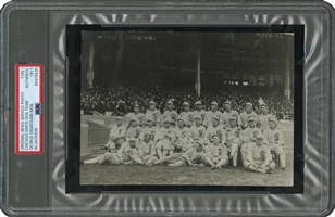 STUNNING 1917 CHICAGO WHITE SOX WORLD SERIES CHAMPIONS ORIGINAL PHOTOGRAPH BY GEORGE GRANTHAM BAIN WITH ALL "EIGHT MEN OUT" FROM INFAMOUS BLACK SOX - PSA/DNA TYPE I