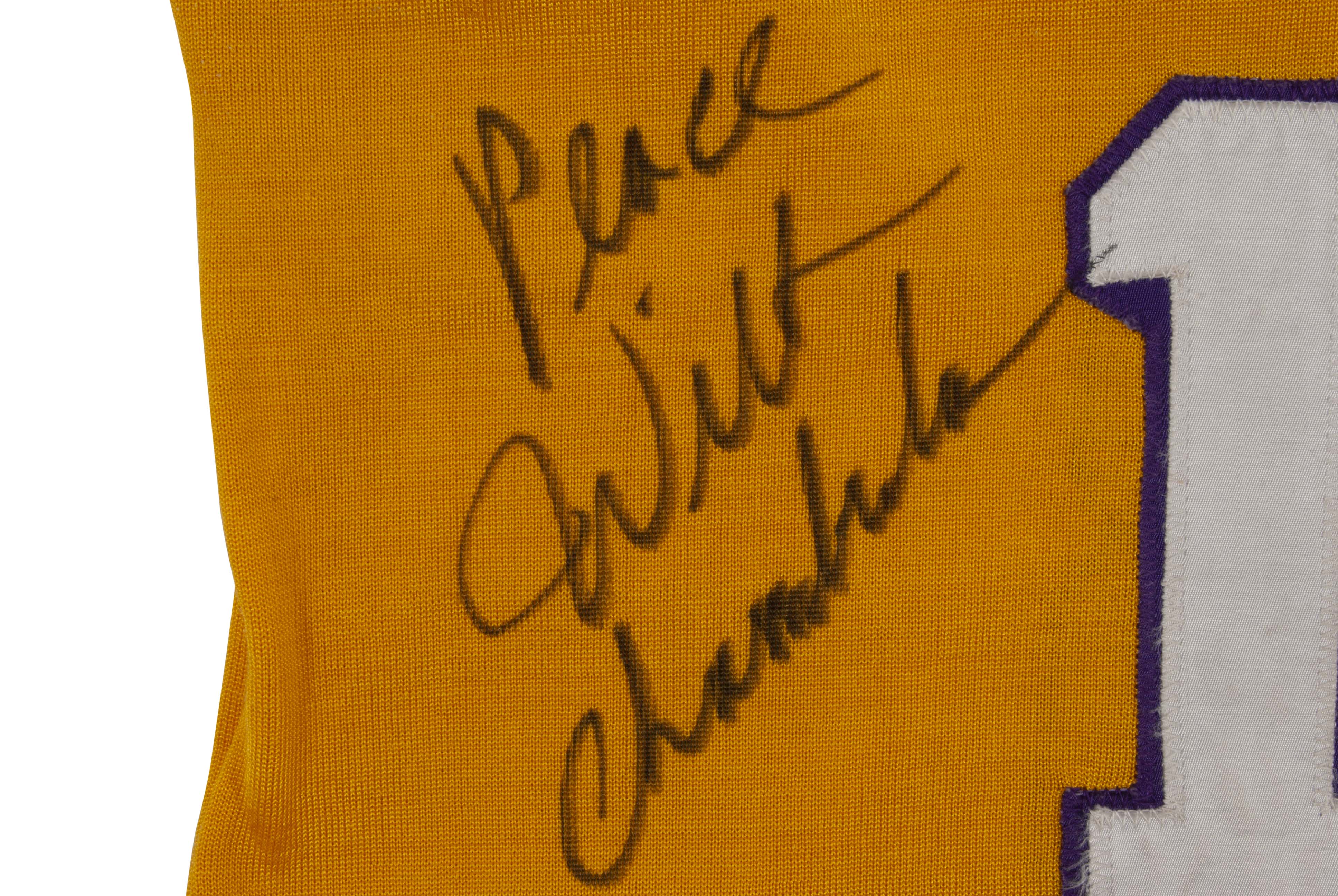 Wilt Chamberlain Signed Authentic 1971 Los Angeles Lakers Jersey JSA G —  Showpieces Sports