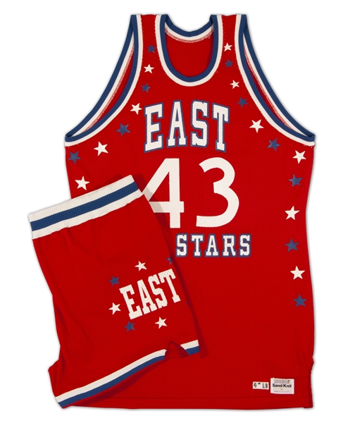 1984 JEFF RULAND NBA ALL-STAR EASTERN CONFERENCE GAME WORN FULL UNIFORM FROM HIS PERSONAL COLLECTION (RULAND LOA)