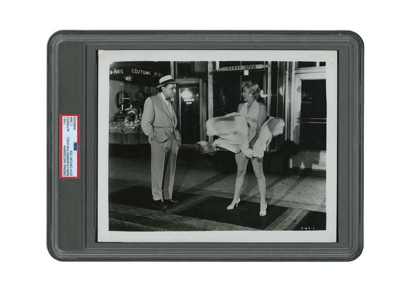 C. 1954 MARILYN MONROE & TOM EWELL 20TH CENTURY FOX ORIGINAL PHOTOGRAPH - PSA/DNA TYPE I
