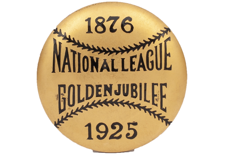1925 NATIONAL LEAGUE "GOLDEN JUBILEE" BASEBALL PASS (CLAIRE COLLECTION)
