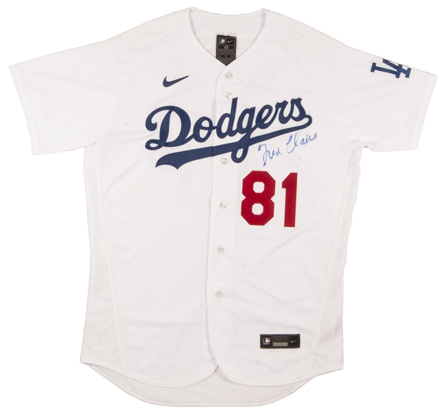 FRED CLAIRE AUTOGRAPHED #81 LOS ANGELES DODGERS JERSEY (CLAIRE COLLECTION)
