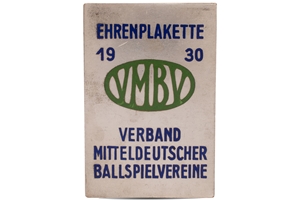 1930 Central German Association (VMBV) Youth Athletics Competition (Halle) Third Place Medal for High Jump Awarded to Luz Long