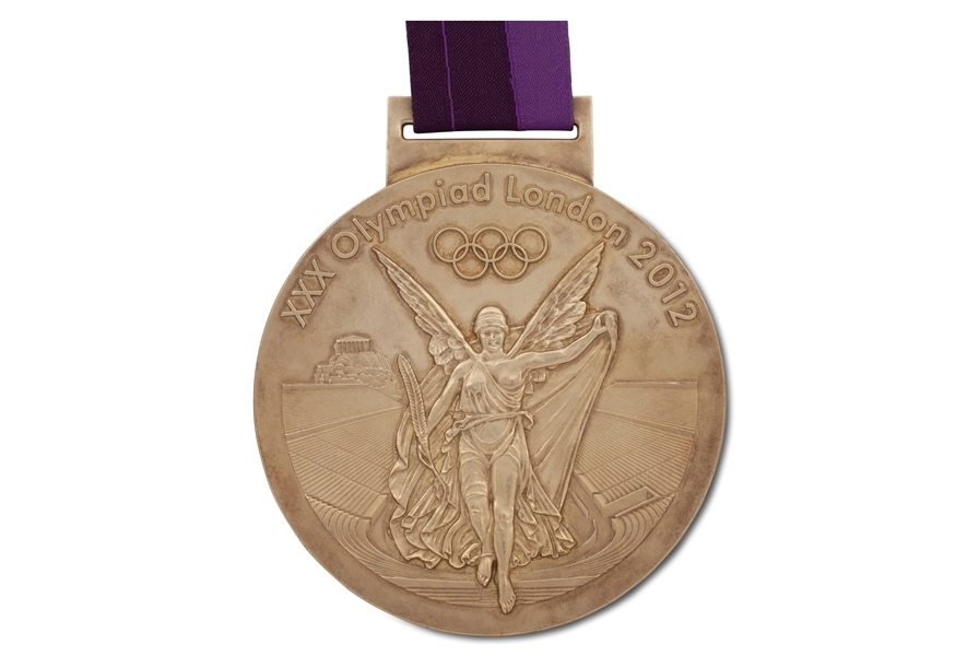 2012 London Summer Olympics Gold Winners Medal Awarded to Ukrainian Yuriy Cheban for 200m Canoe Sprint - Proceeds to Benefit Ukraine War Efforts (Cheban LOA)