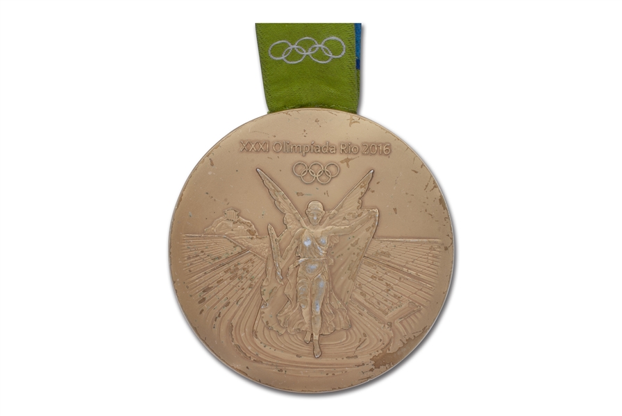 2016 Rio Summer Olympics Gold Winners Medal Awarded to Ukrainian Yuriy Cheban for 200m Canoe Sprint - Proceeds to Benefit Ukraine War Efforts (Cheban LOA)