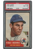 1953 Topps #104 Yogi Berra – PSA NM-MT 8