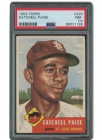 1953 Topps #220 Satchell Paige - PSA NM+ 7.5
