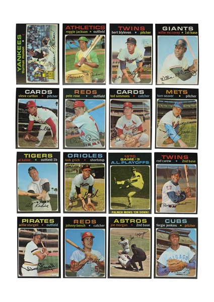 1971 Topps Baseball Complete (752) Set