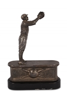 1930s Spalding "Fielder" Figural Baseball Trophy