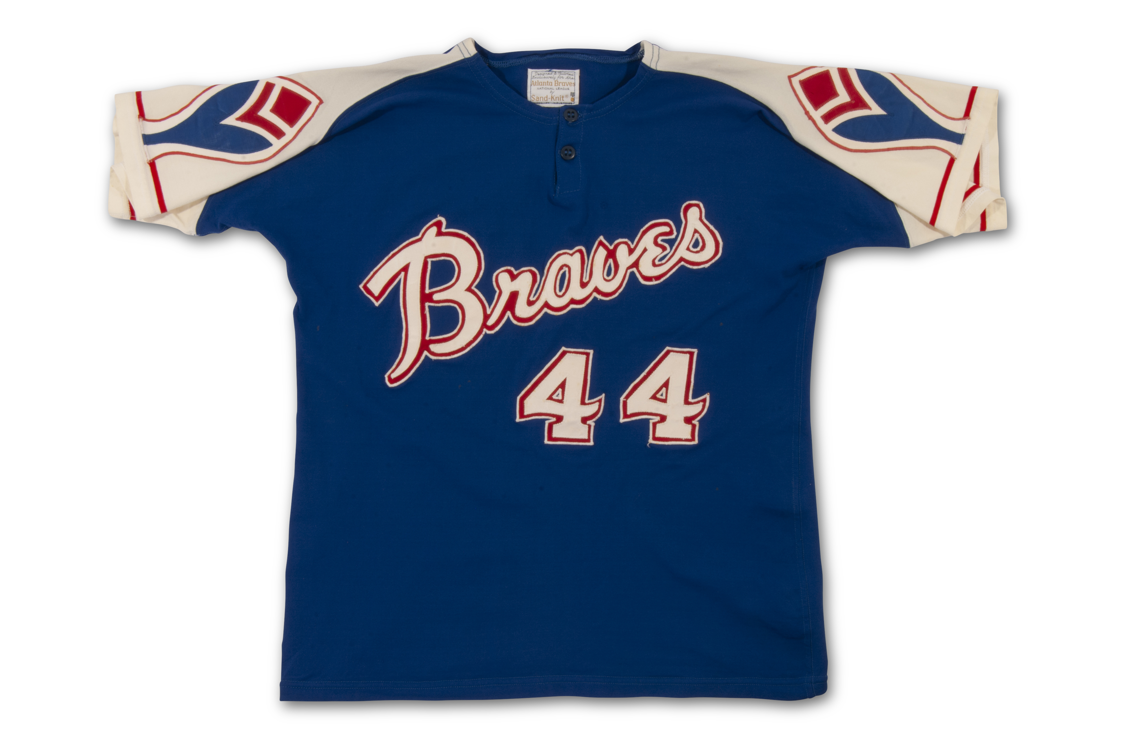 Atlanta Braves Jersey Logo (1972) - A blue and red feather