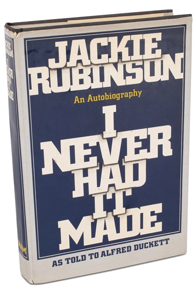 Jackie Robinson Autobiography "I Never Had It Made" Signed by Co-Author & MLK Jr.s Speechwriter Alfred Duckett - JSA LOA
