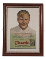Incredibly Scarce C. 1910 Christy Mathewson Tuxedo Tobacco Advertising Display