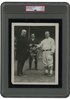 C. 1920s John McGraw Award Acceptance Original Photograph By Paul Thompson - PSA/DNA Type I