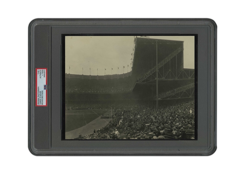 1926 Yankee Stadium World Series Brown Brothers Photograph - PSA/DNA Type 1