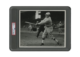 1927 Ty Cobb Original Photograph Swinging the Bat - PSA/DNA Type I