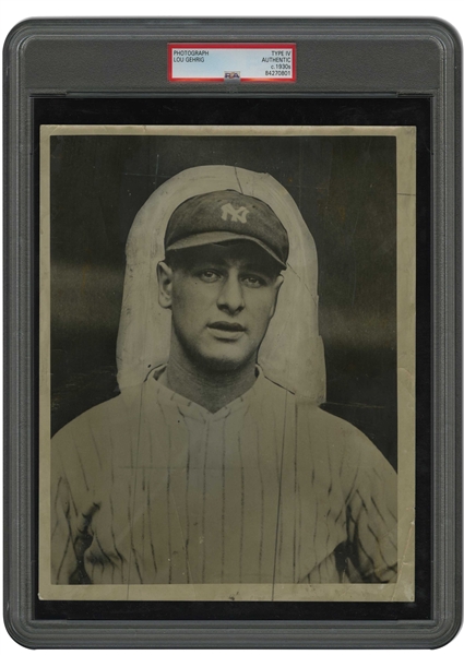 C. 1923 Lou Gehrig Rookie Photograph (Developed in 1930s) - PSA/DNA Type IV