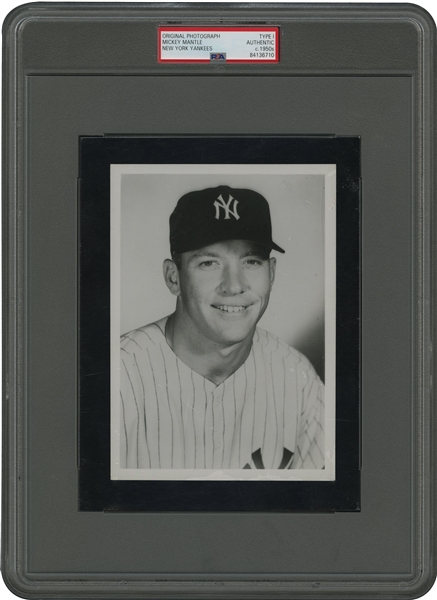 1950s Mickey Mantle Original Photograph - Used For Several Jay Publishing Photos Issues - PSA/DNA Type 1