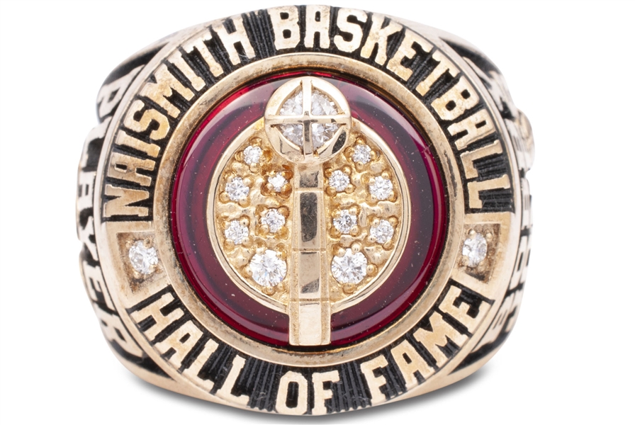Bobby Jones 2019 Naismith Basketball Hall of Fame Induction Ring with Baron Presentation Box & Armand de Brignac Ace of Spades Brut in Large Display Case - Jones LOA (Proceeds to Charity)