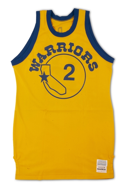C. 1980s Joe Barry Carroll Golden State Warriors Game Worn Home Jersey