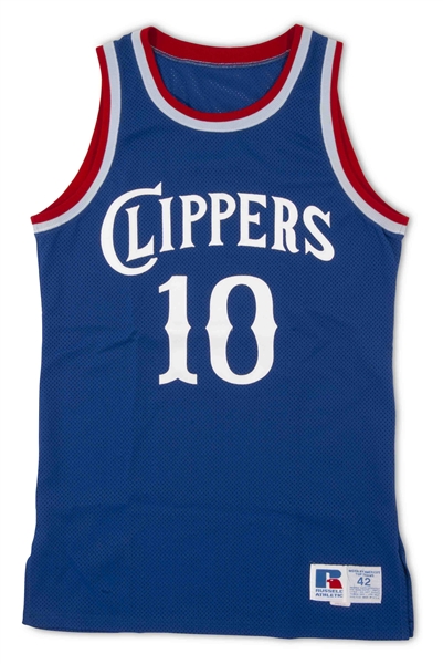 Mid-1980s Norm Nixon Los Angeles Clippers Game Worn Road Jersey