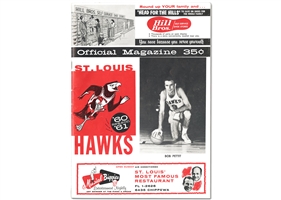 11/26/1960 St. Louis Hawks vs. Los Angeles Lakers Multi-Signed Game Program with 15 Autographs incl. Rookies Jerry West & Lenny Wilkens - Beckett LOA