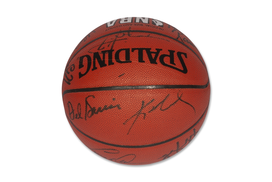1997-98 Los Angeles Lakers Team Signed Basketball with Kobe Bryant & Shaquille ONeal - BECKETT