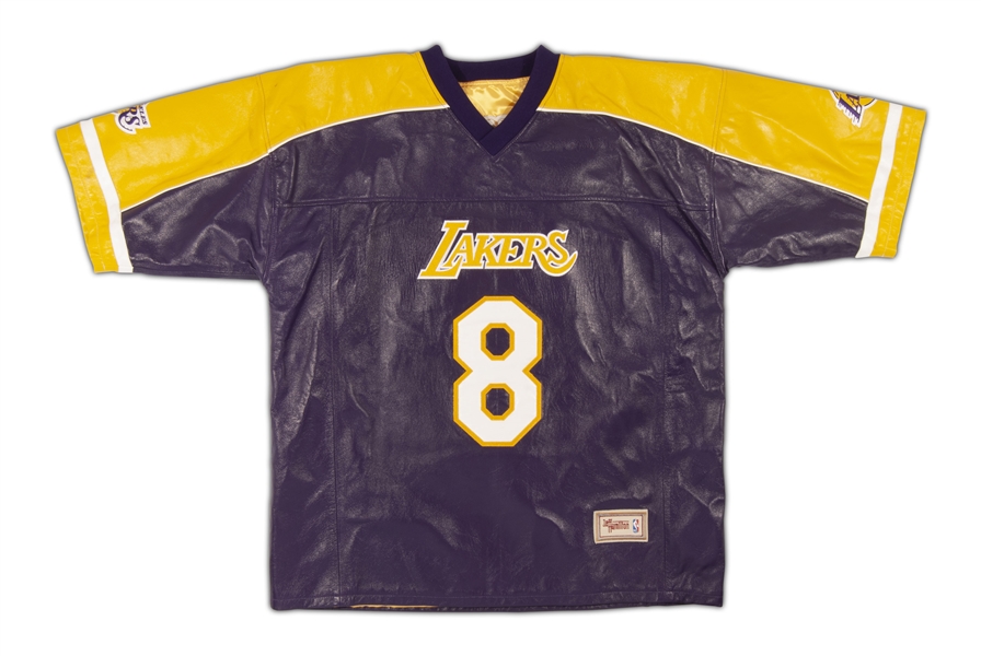 Kobe Bryant Autographed Jeff Hamilton Commemorative #8 Los Angeles Lakers Leather Jersey (LE 6/8) - UDA COA, BECKETT