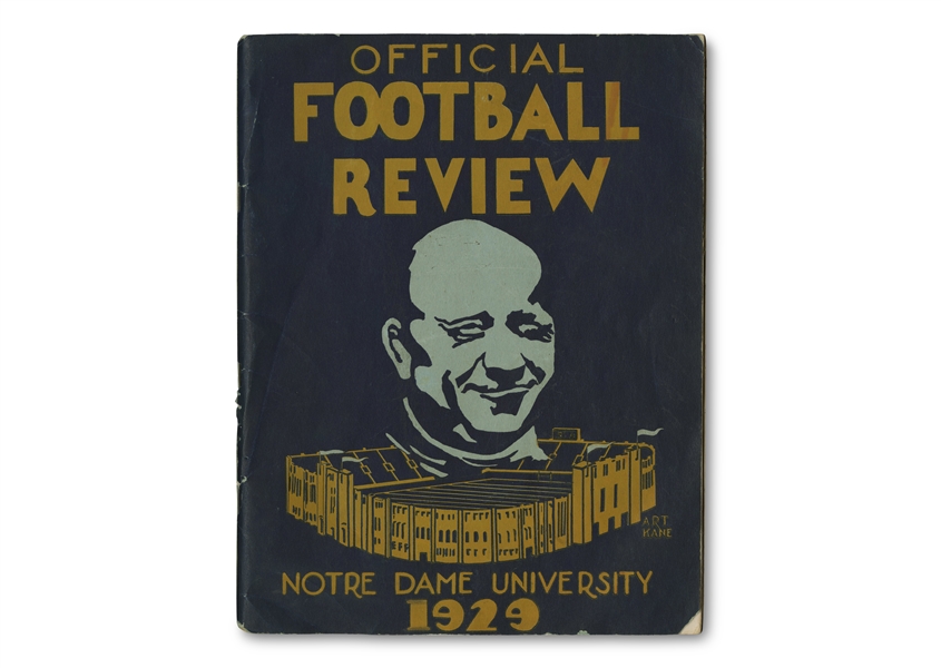 1929 Notre Dame Football Official Review Program Signed by 15 Team Members - PSA/DNA LOA